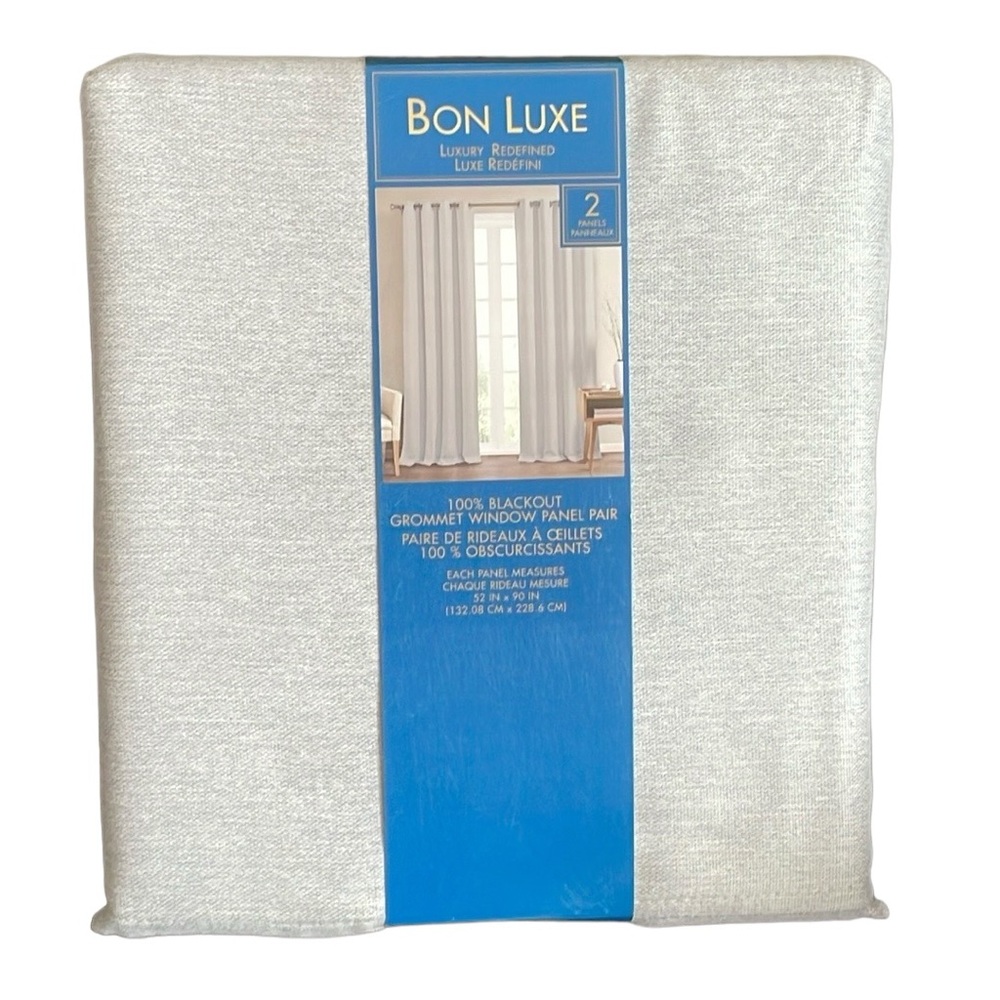 Bon Luxe - 100% Backout 2 Panels Curtains